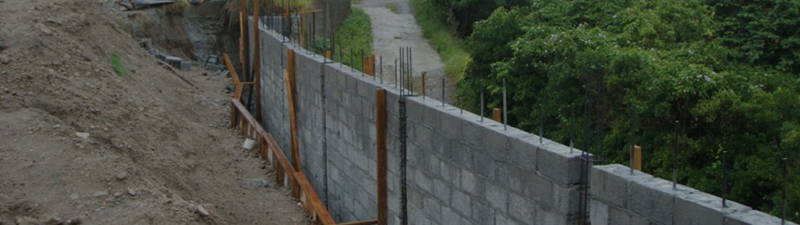 Grand Bay Youth Centre Retaining Wall